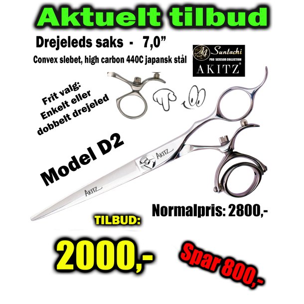 Suntachi Akitz Model D2 - 7,0" - Drejeled